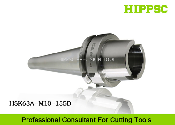 Ultra Long Heat Shrink Tool Holders HSK63A Threaded Arbor 135 Clamping Range supplier