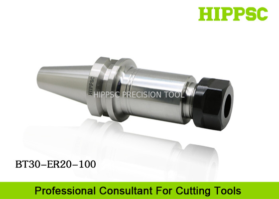 BT 30 Spring Collet ER Tool Holder With 20 mm Clamping Diameter For CNC Cutting supplier