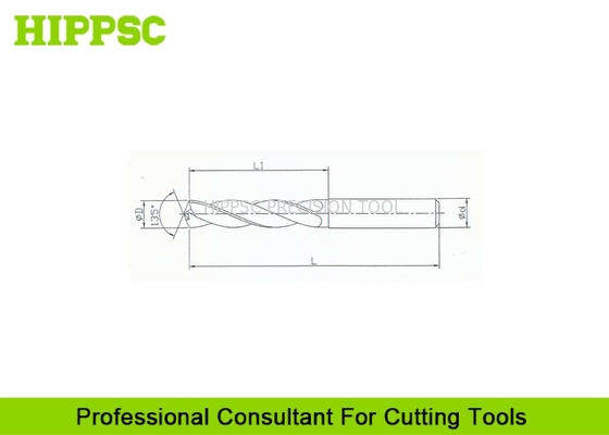 High Precision CNC Cutting Tools , HDR Helical Reamer Drill Bit For Continuous Cutting Processing supplier