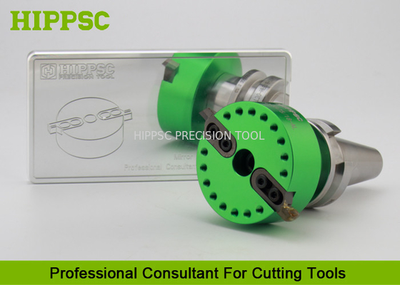 Green Face CNC Cutting Tools , Aluminum Milling Cutter With Insert Tool Holder supplier